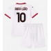 Maillot de foot AC Milan Rafael Leao #10 Extérieur vêtements enfant 2024-25 Manches Courtes (+ pantalon court)